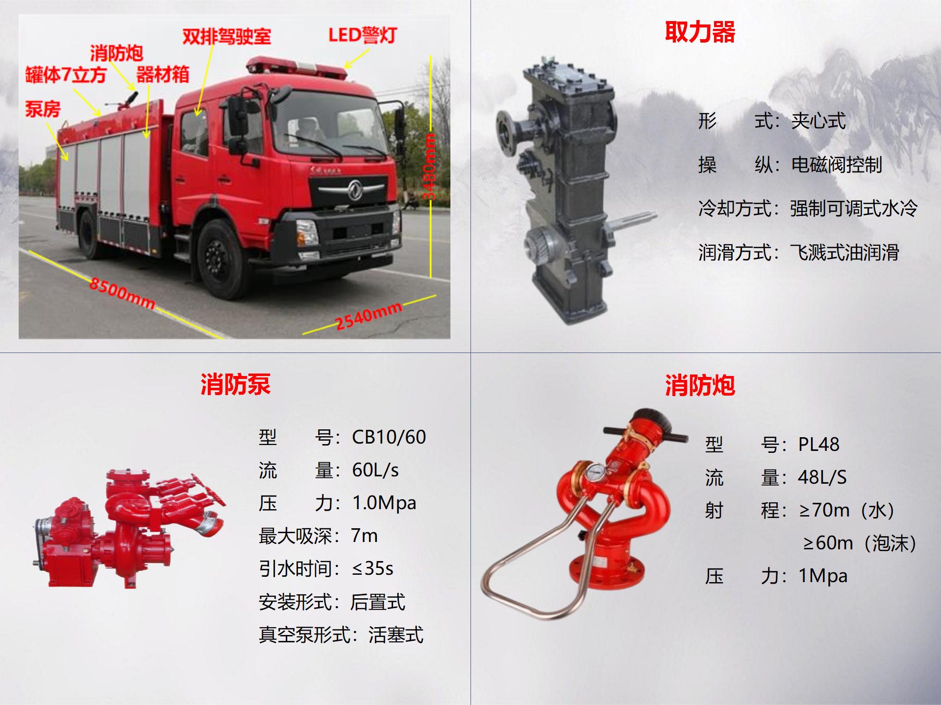 东风7吨泡沫消防车